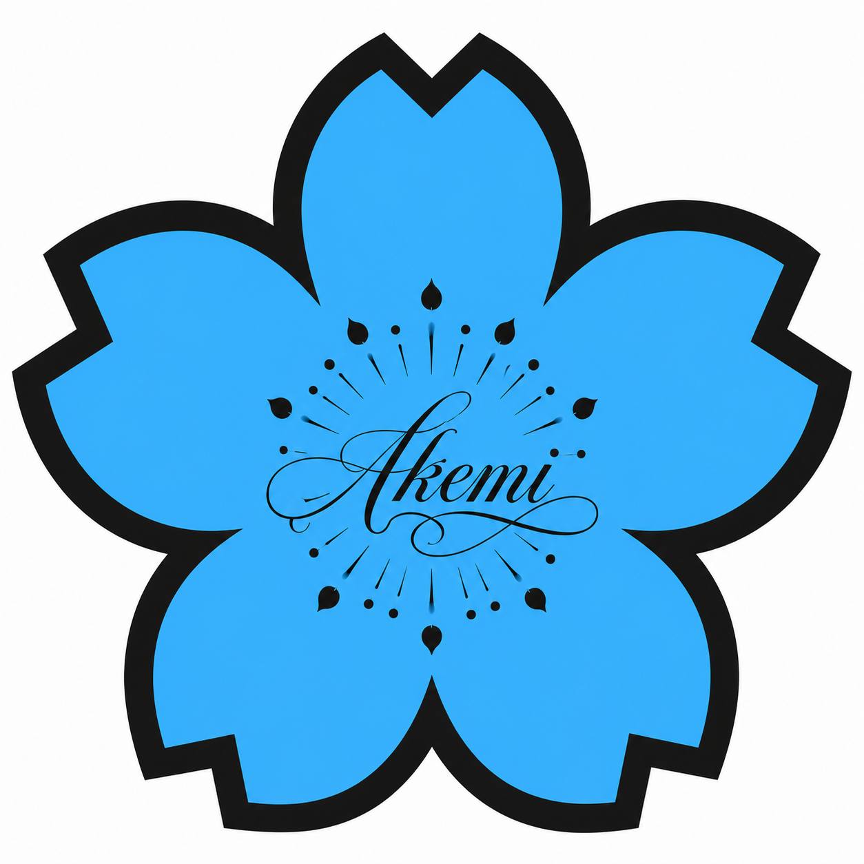 Голубой цветок Akemi